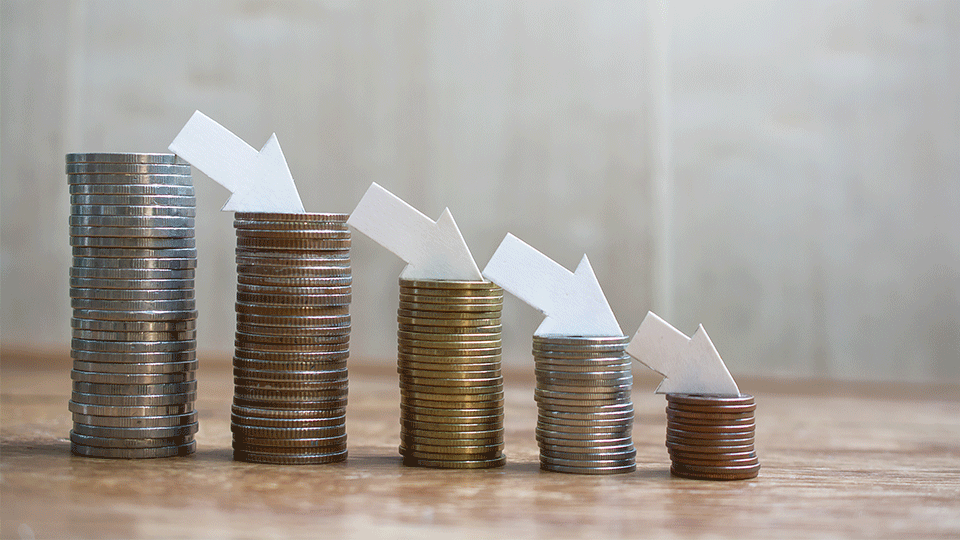 Five-Stacks of Coins-Getting-Smaller